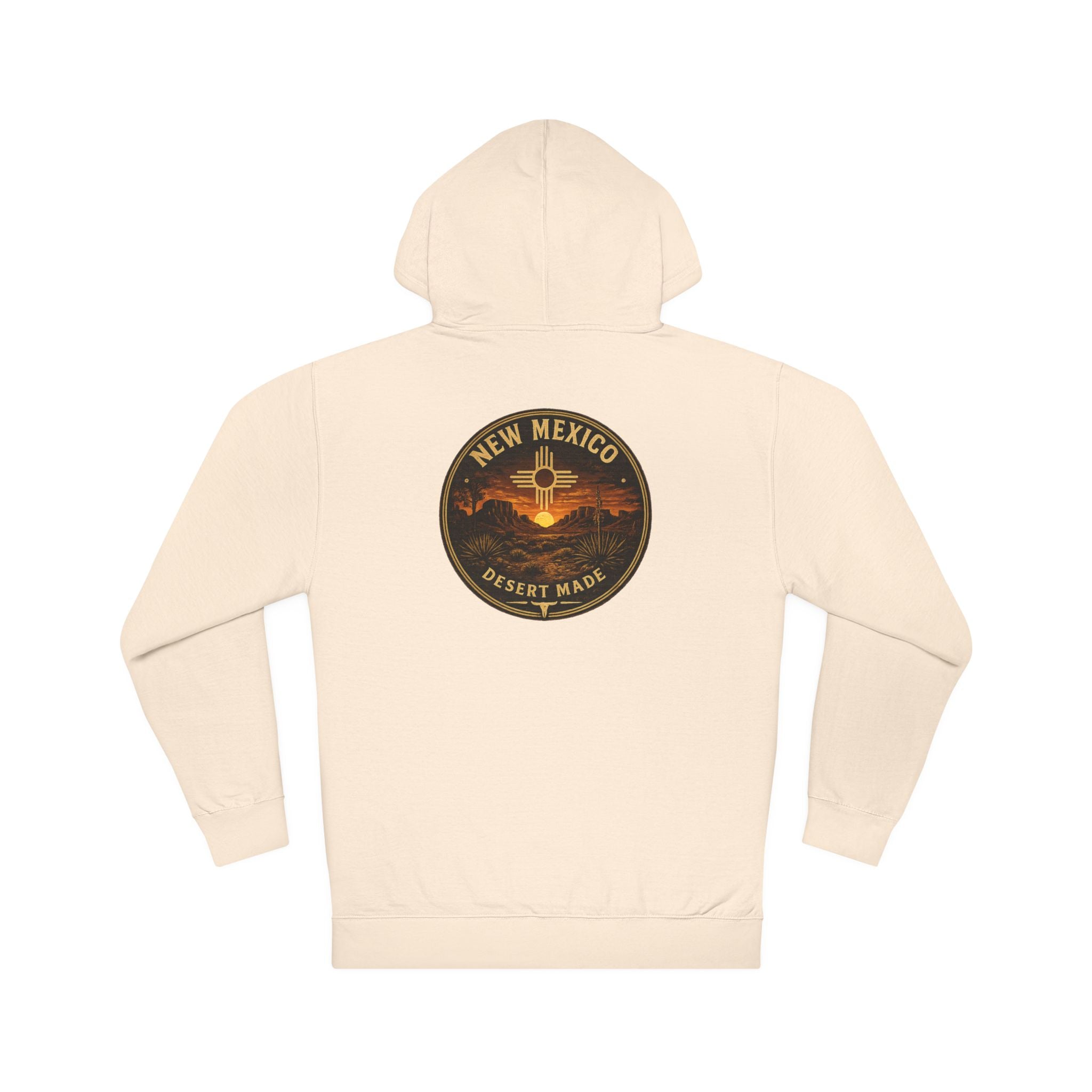 New Mexico Desert Made Hoodie — Vintage Sun & Mountain Pullover