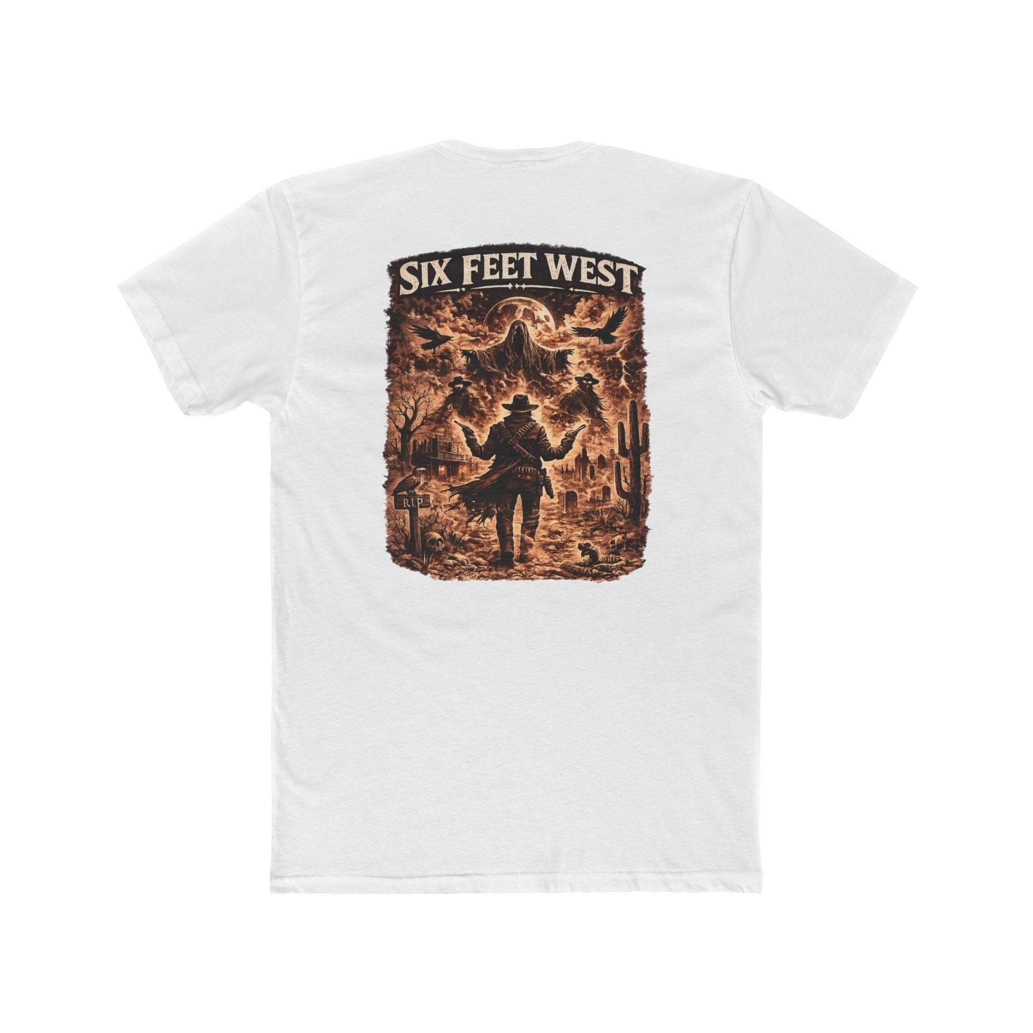 Six Feet West Tee — Obsidian Graphic T-Shirt