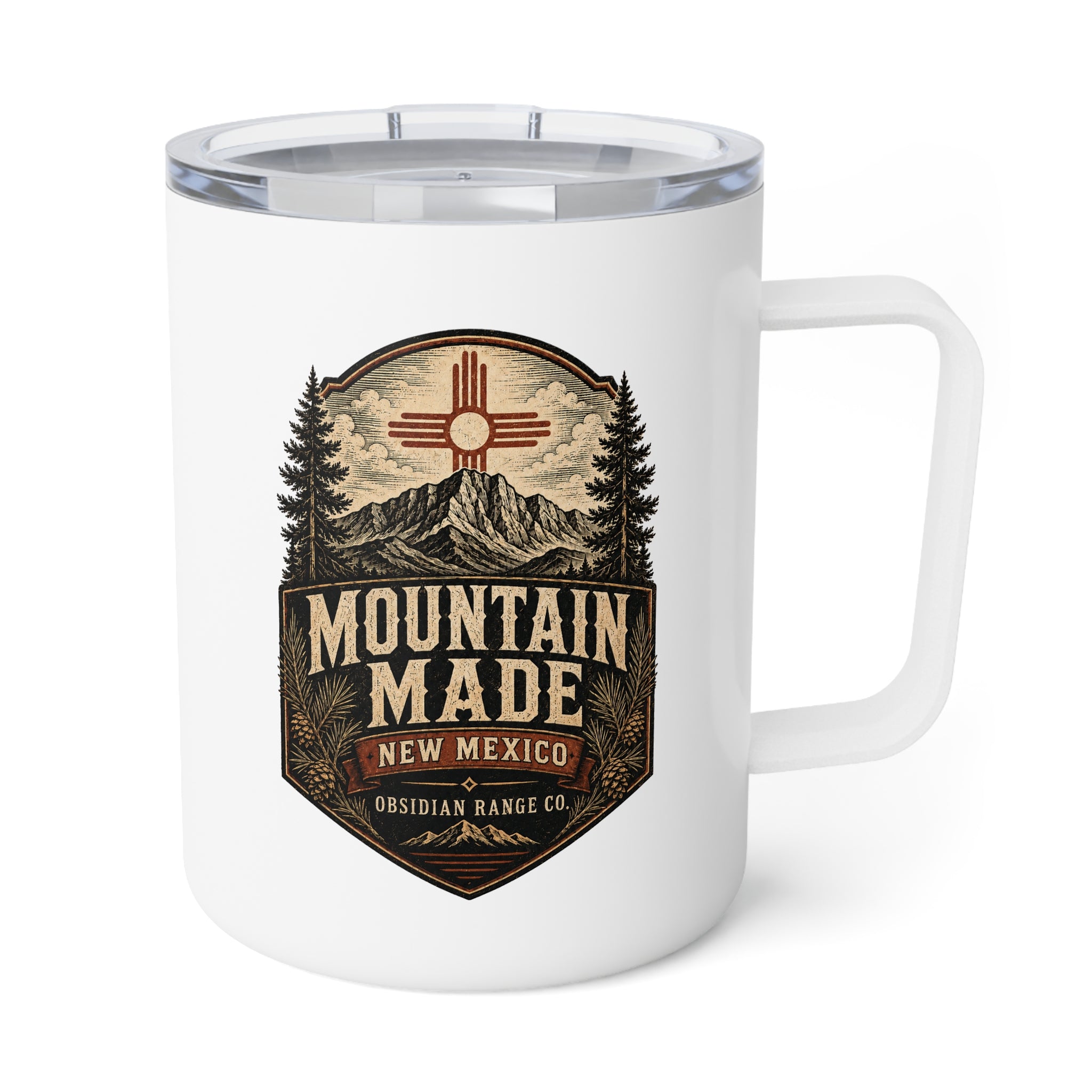 Mountain Made Insulated 10oz Coffee Mug — Mountain Cabin Outdoors Coffee Tumbler
