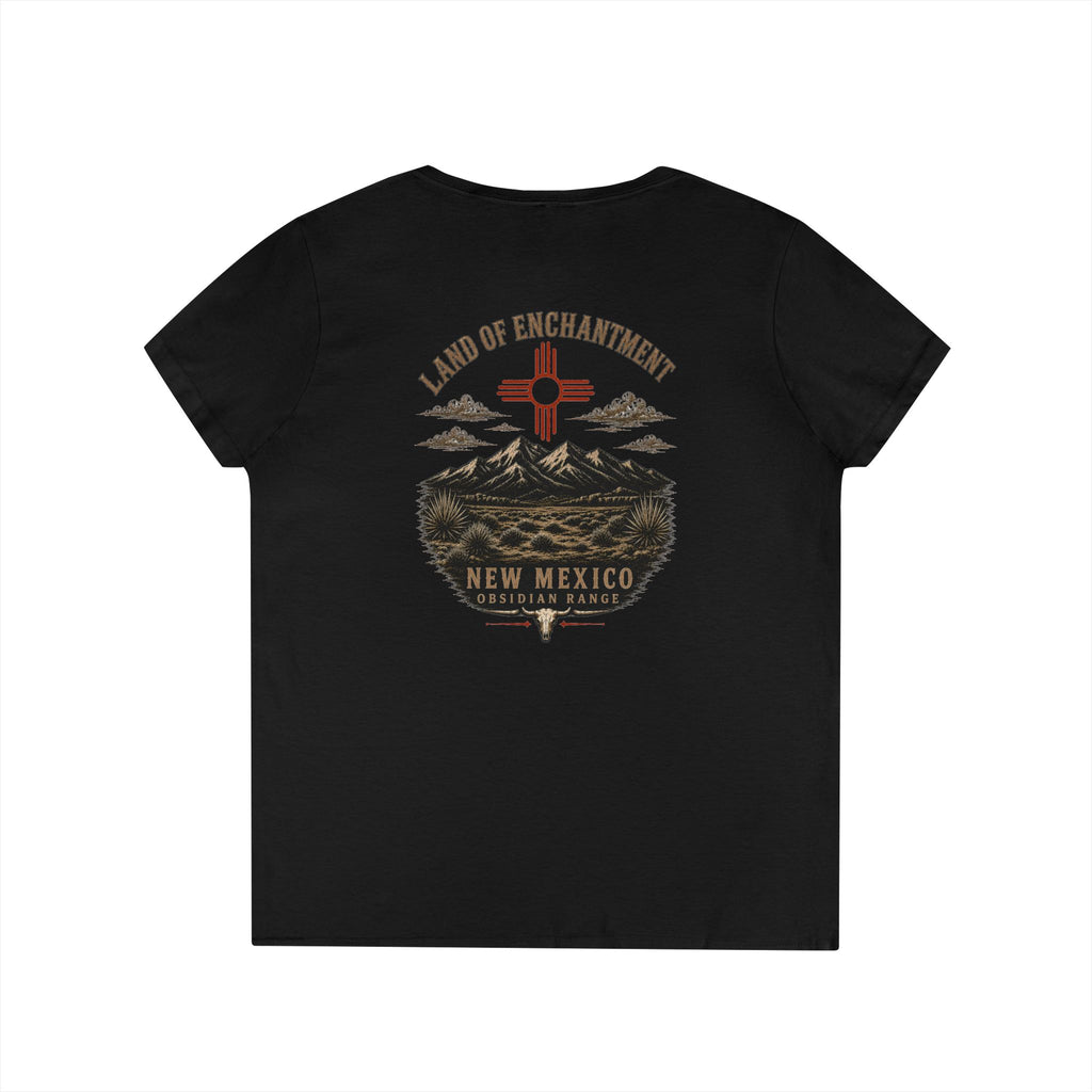 New Mexico Land of Enchantment V-Neck Tee (Ladies')