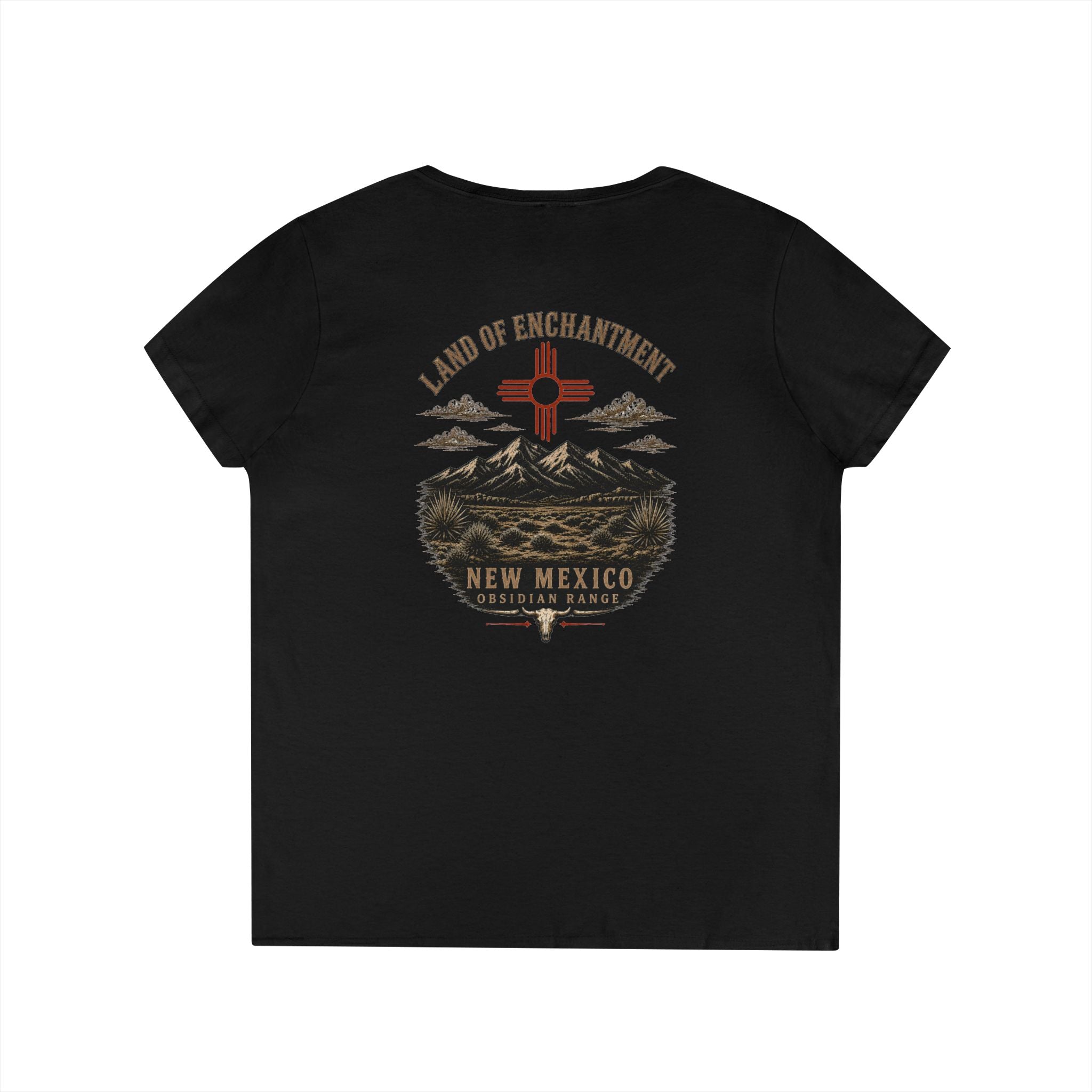 New Mexico Land of Enchantment V-Neck Tee (Ladies')