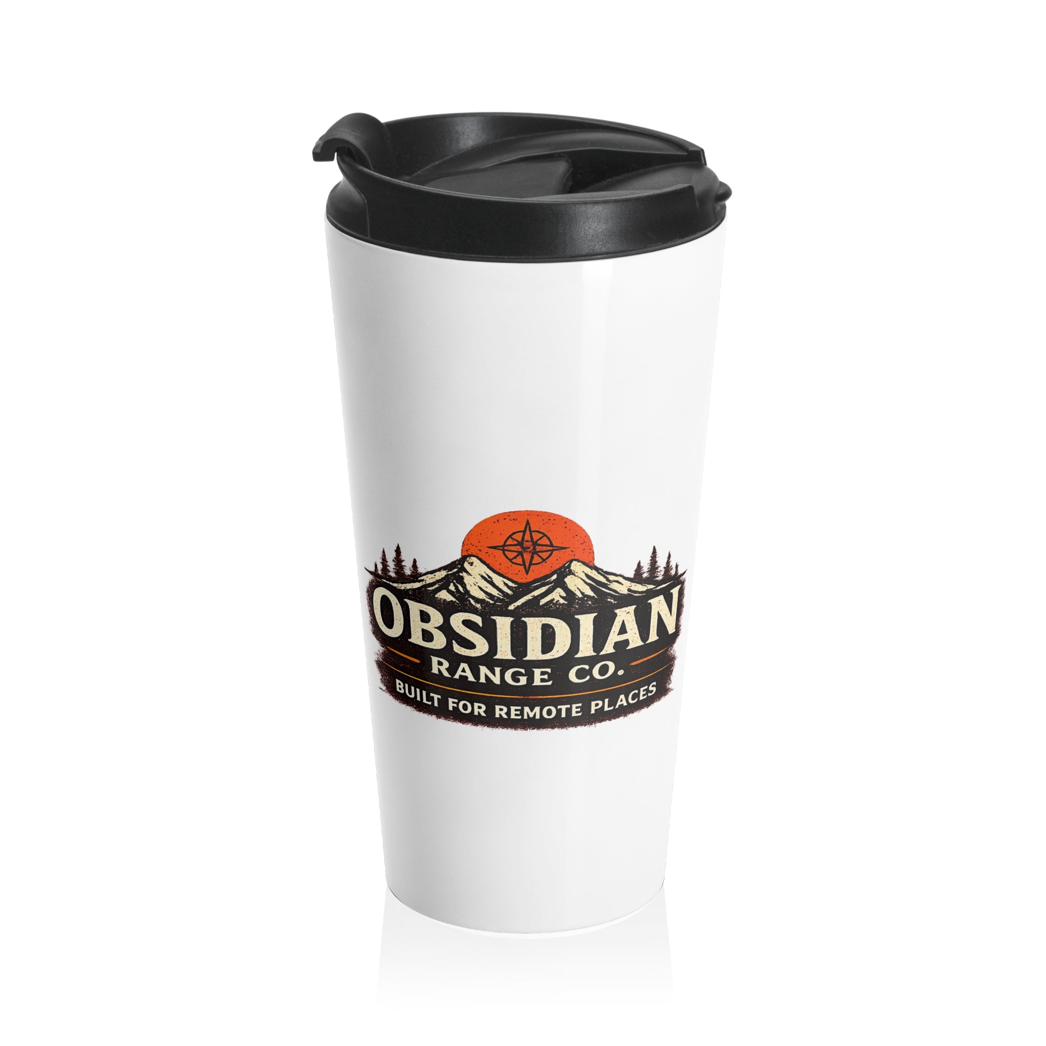Observer Coffee Travel Mug — Stainless Steel Insulated Tumbler with Forest Logo