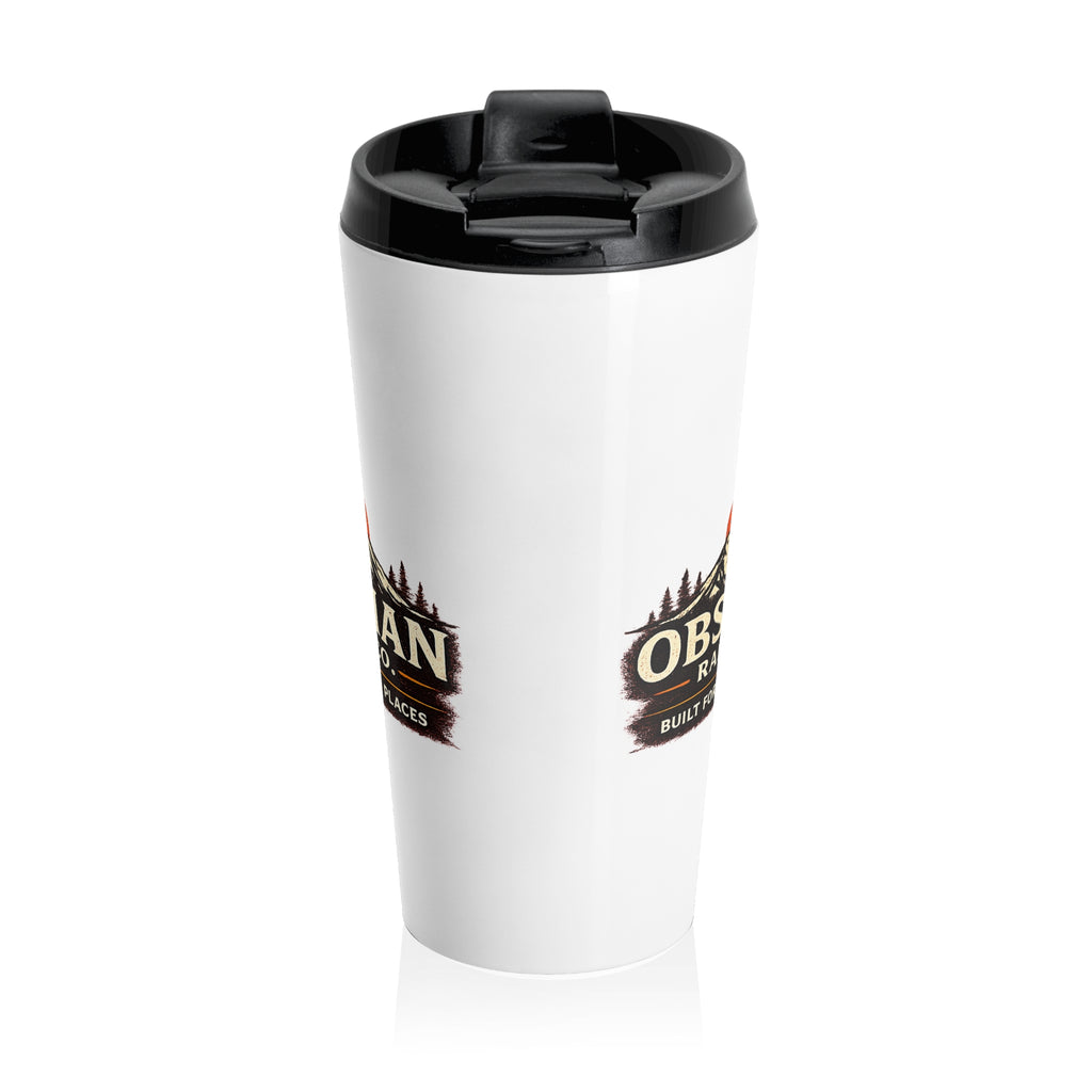 Observer Coffee Travel Mug — Stainless Steel Insulated Tumbler with Forest Logo