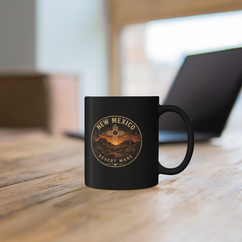 New Mexico Desert Made Coffee Mug — Black Ceramic 11oz/15oz