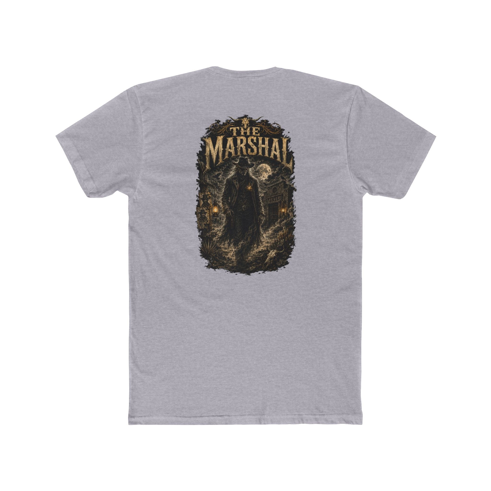 The Marshal Graphic Tee — Vintage Western Marshal Skull Shirt