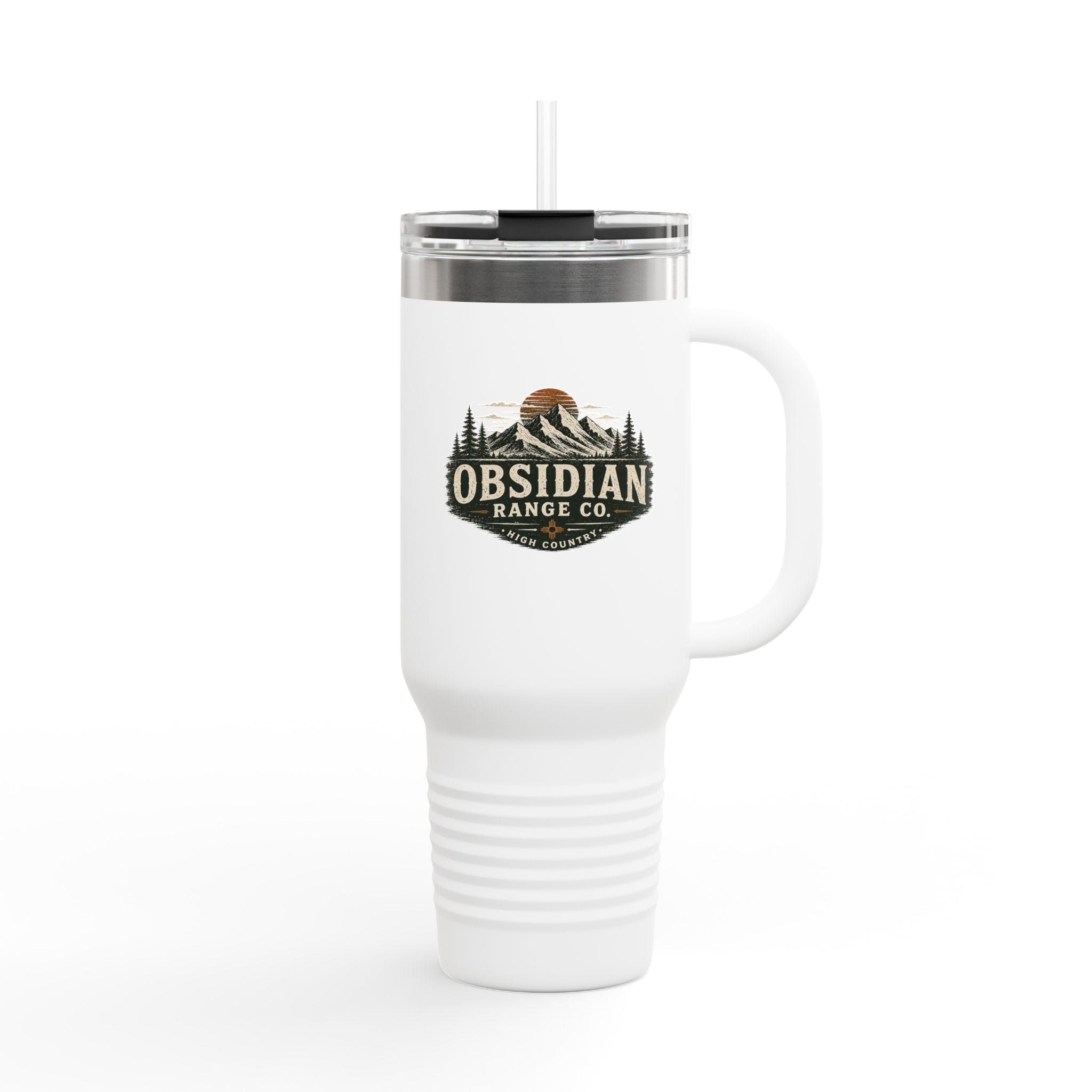 Obsidian Range Co. 40oz Insulated Travel Mug — Outdoor Mountain Adventure Tumbler