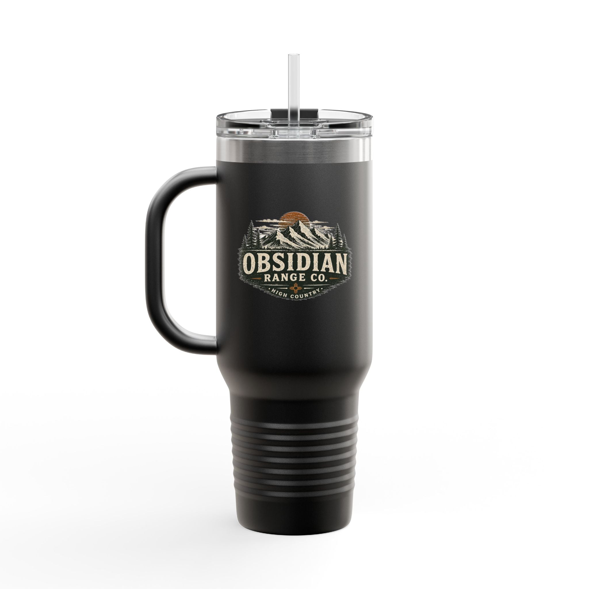 Obsidian Range Co. 40oz Insulated Travel Mug — Outdoor Mountain Adventure Tumbler