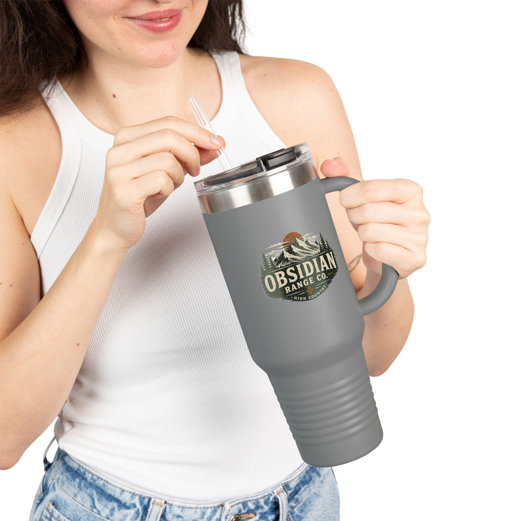 Obsidian Range Co. 40oz Insulated Travel Mug — Outdoor Mountain Adventure Tumbler